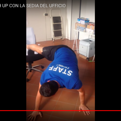 SFIDA 1 Sveto PUSH UP con la SEDIA dell’ UFFICIO